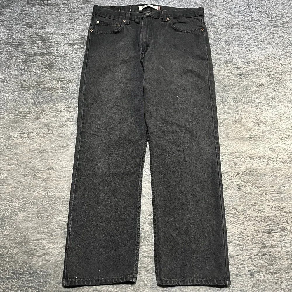 Vintage Levi's 505 Jeans Mens‎ 34x30 Black 2000s Regular Fit Denim